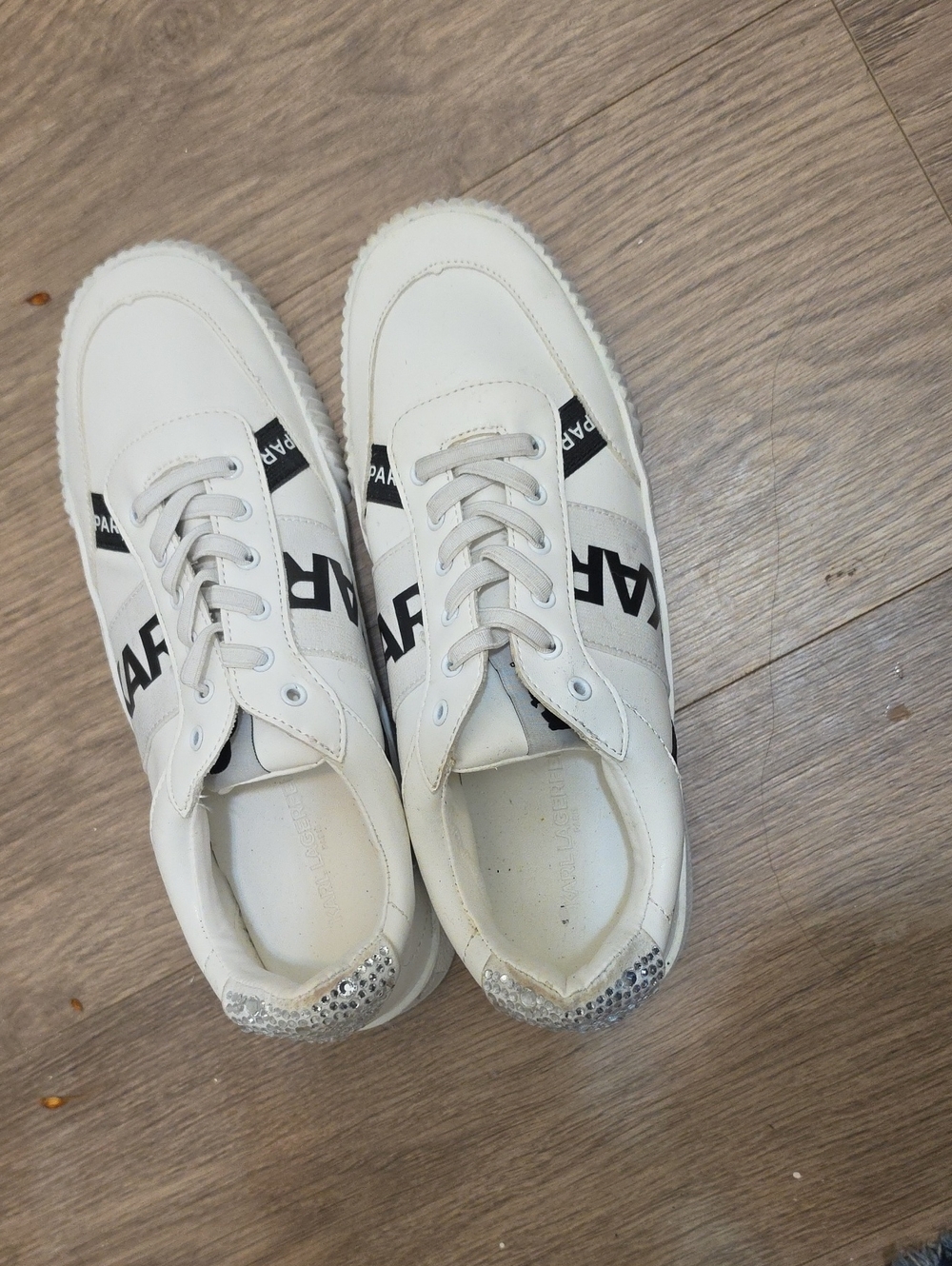Karl Lagerfeld Classic Never won low-top white sneakers